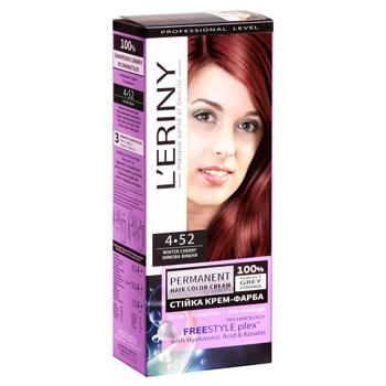 Крем-фарба для волосся L’eriny №4.52 Зимова вишня 115мл - купити, ціни на ЕКО Маркет - фото 1