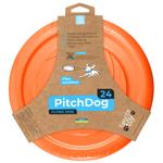 PitchDog Plate Dog Fetch Toy 24cm Orange