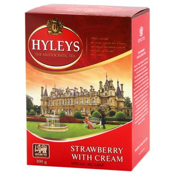 Чай чорний Hyleys Полуниця з вершками 100г - купити, ціни на Auchan - фото 1