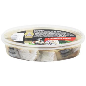 Dom Factor Fillet Pieces Mackerel in Oil 300g - buy, prices for Supermarket "Kharkiv" - photo 1