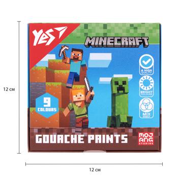 Фарби гуашеві Yes Minecraft 9 кольорів - купити, ціни на - фото 2