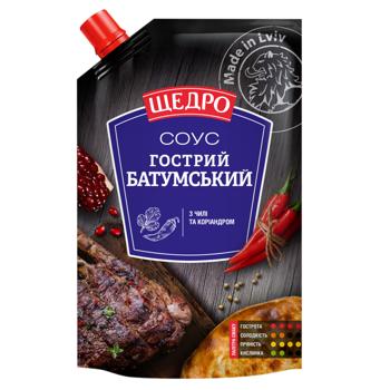 Соус Щедро Батумський з чилі та коріандром гострий 200г - купити, ціни на МегаМаркет - фото 1