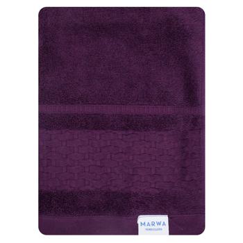 Полотенце Marwa Клеточка фиолетовое 50*90см - купить, цены на Таврия В - фото 1