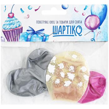 Shartiko Heart and Balloon with Print Set of Balloons 3pcs - buy, prices for - photo 2