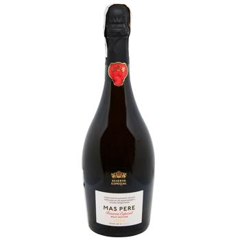 Вино ігристе Mas Pere Reserva Especial Brut Nature біле брют 11,5% 0,75л