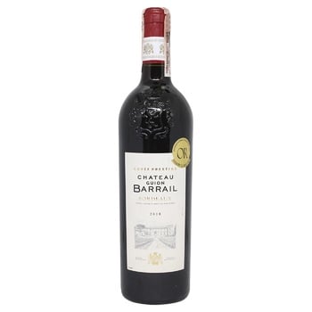 Вино Chateau Guion Barrail красное сухое 13% 0,75л - купить, цены на ULTRAMARKET - фото 1