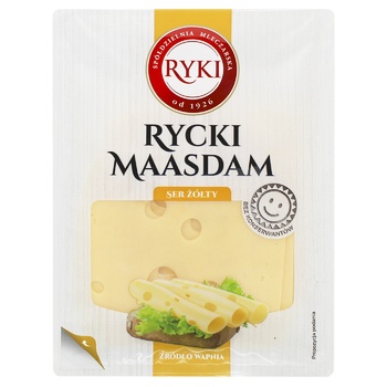 Ryki Rytsky Maazdam Cheese Slicing 45% 135g - buy, prices for MegaMarket - photo 1