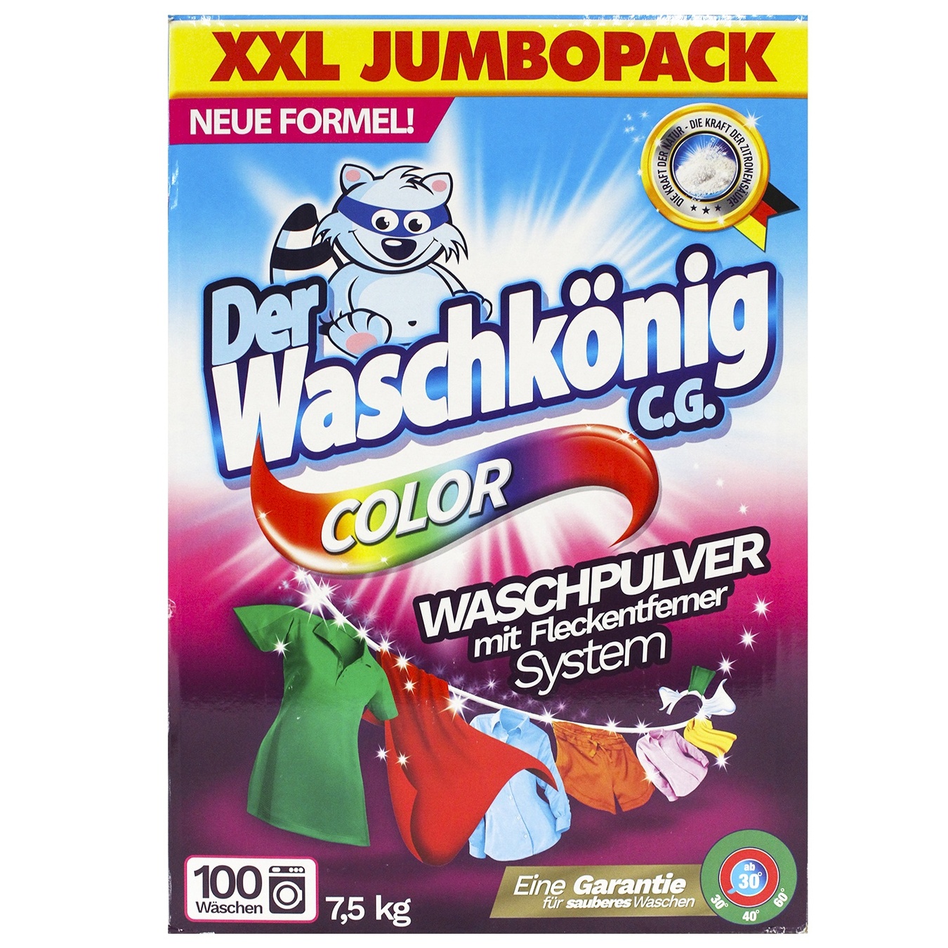 

Порошок стиральный Waschkonig Color XXL Jumbopack 7.5кг