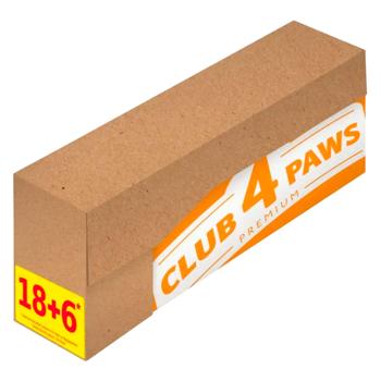 Club 4 Paws Premium Sterilised набір вологого корму для котів 18+6 шт х 80 г - кролик - купить, цены на MasterZoo - фото 2