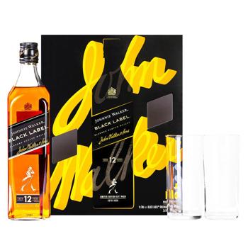 Віскі Johnnie Walker Black Label 12 років 40% 0,7л + 2 стакани - купити, ціни на Auchan - фото 4