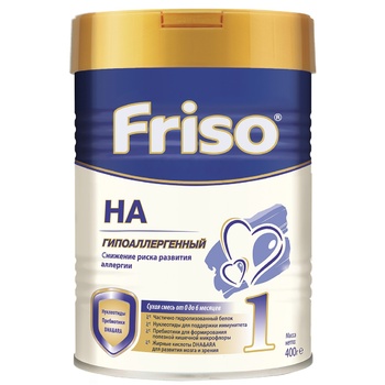 Сухая смесь Friso Frisolac для детей с риском развития аллергии до 6 мес 400г - купить, цены на МегаМаркет - фото 1