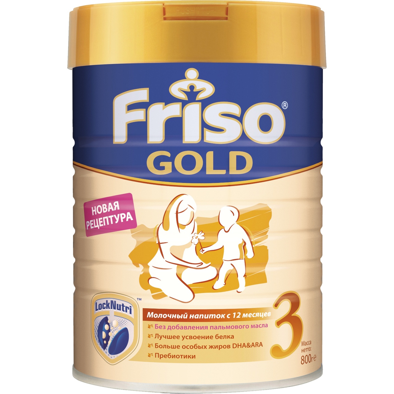 

Сухой молочный напиток Friso Gold 3 Lock Nutri для детей от 1 года 800г
