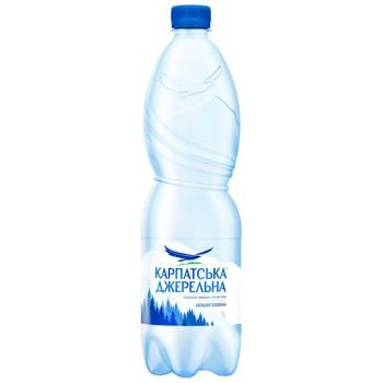 Karpatska Dzerelna Carbonated Water 1l - buy, prices for ULTRAMARKET - photo 1