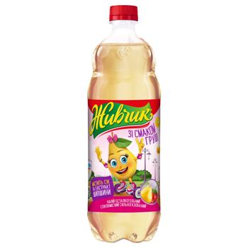 Obolon Zhyvchyk Pear Juice-containing Carbonated Drink 1l - buy, prices for Za Raz - photo 1