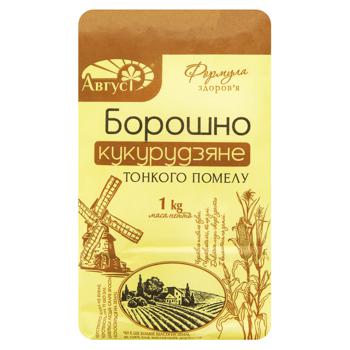 Борошно кукурудзяне Август тонкого помелу 1кг - купити, ціни на МегаМаркет - фото 2