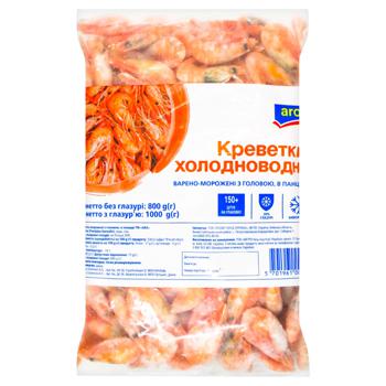 Shrimp Aro Frozen Boiled with Head in Shell 150+pc 800g - buy, prices for METRO - photo 1