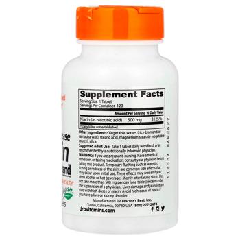 Vitamin b3 Doctor's best 120pcs Usa - buy, prices for Biotus - photo 2