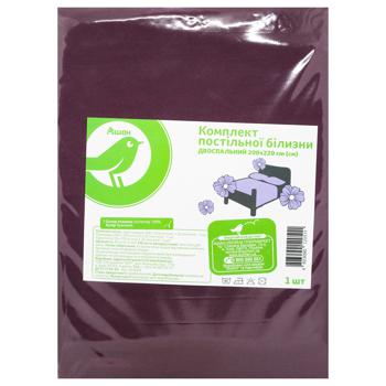 Комплект постільної білизни Auchan двоспальний 200х220см - купити, ціни на Auchan - фото 1