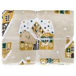 Provence Gingerbread Houses Beige Knitted Plaid 130*170cm