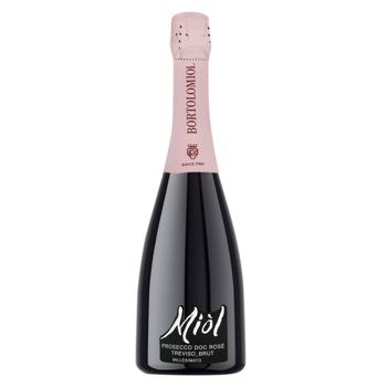 Bortolomiol Miol Rose Brut Sparkling Wine 11.5% 0.75l - buy, prices for AlcoHub - photo 1