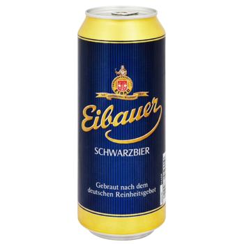 Eibauer Schwarzbier Dark Beer 4.5% 0.5l - buy, prices for COSMOS - photo 1