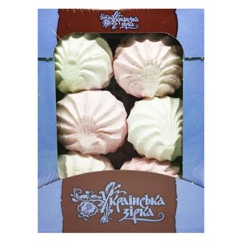 Зефір Українська Зірка Біло рожевий 370г - купити, ціни на КОСМОС - фото 2