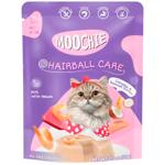 Корм вологий Moochie Hairball Care з креветками для виведення шерсті у котів 70г