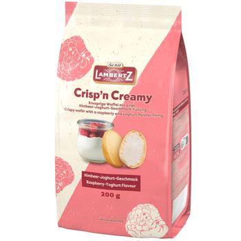 Конфеты Lambertz Вафли с малиново-йогуртовым кремом 200г - купить, цены на КОСМОС - фото 1