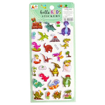 Набір наліпок Malevaro Hello Kids Динозаври в асортименті - купити, ціни на Auchan - фото 5