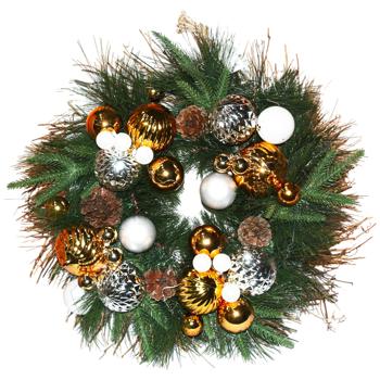 Actuel Wreath with Decorations 50cm - buy, prices for Auchan - photo 1