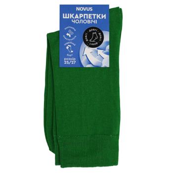 Шкарпетки чоловічі Novus довгі р.25-27 зелений