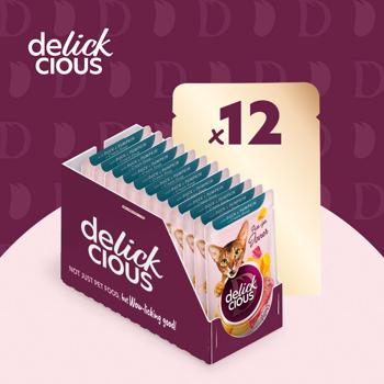 Delickcious Strips Wet Food with Duck and Pumpkin for Cats 85g - buy, prices for - photo 3