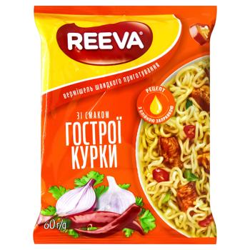 Вермішель Reeva зі смаком гострої курки швидкого приготування 60г - купити, ціни на КОСМОС - фото 3