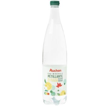 Auchan Lemon Mineral Water without Sugar 1l - buy, prices for Auchan - photo 1
