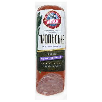 Alan Tyrolean Boiled-Smoked Sausage High Grade - buy, prices for Chudo Market - photo 1