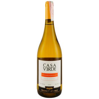 Casa Verde Chardonnay White Dry Wine 13.5% 0.75l - buy, prices for Za Raz - photo 1