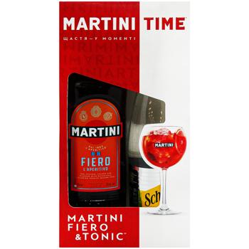 Martini Fiero Red Orange Vermouth 14.9% 0.75l + Schweppes Tonic 1l - buy, prices for Chudo Market - photo 2