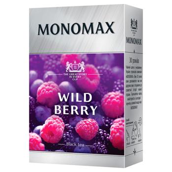 Чай чорний Monomax з лісовою ягодою листовий 80г - купити, ціни на Торба - фото 1