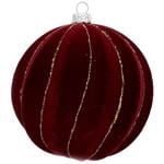 Elegia Velvet Burgundy Christmas Tree Ball 8cm