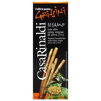 Гріссіні Casa Rinaldi з кунжутом 125г - купити, ціни на МегаМаркет - фото 3