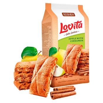 Roshen Lovita Cake Cookies Apple-Cinnamon Butter Cookies 168g - buy, prices for Ideal - photo 1
