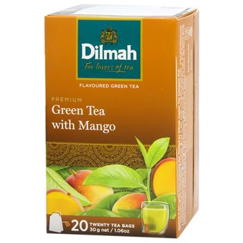 Чай зелений Dilmah Манго 20шт 1,5г