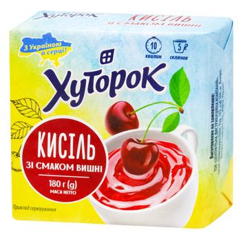 Khutorok Cherry Flavored Kissel 180g - buy, prices for NOVUS - photo 1