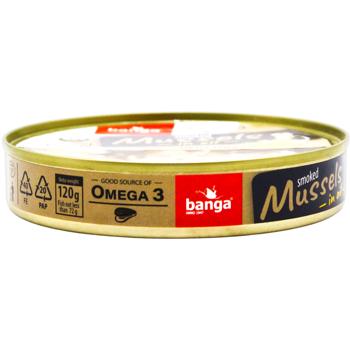 Мидии Banga копченые в масле 120г - купить, цены на Grono - фото 2