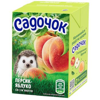 Сок Садочок персик-яблоко с мякотью 200мл - купить, цены на КОСМОС - фото 2