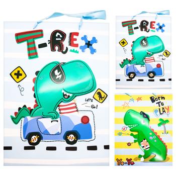 Пакет подарочный бумажный 26*32*10см - купить, цены на Таврия В - фото 1