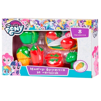 Игровой набор Перо My Little Pony Набор фруктов и овощей 8 предметов - купить, цены на ULTRAMARKET - фото 1