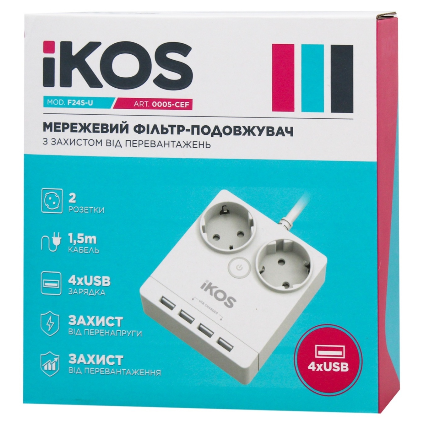 

Фільтр Ikos мереживний F24S-U 0005-CEF 16A 1.5м