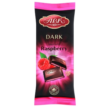 chocolate black avk raspberry 90g Ukraine - buy, prices for - photo 1