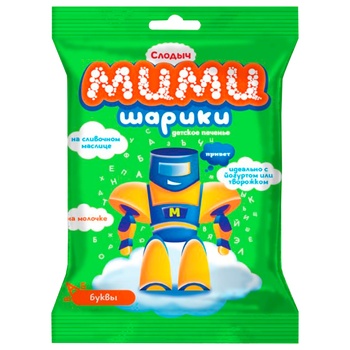 Slodych Mimishariky Alphabet Robot Baby Cookies 50g - buy, prices for Vostorg - photo 1